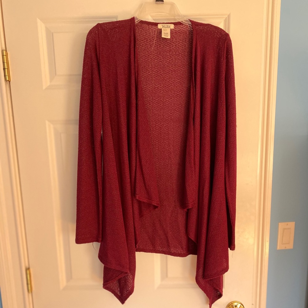 Maroon cardigan